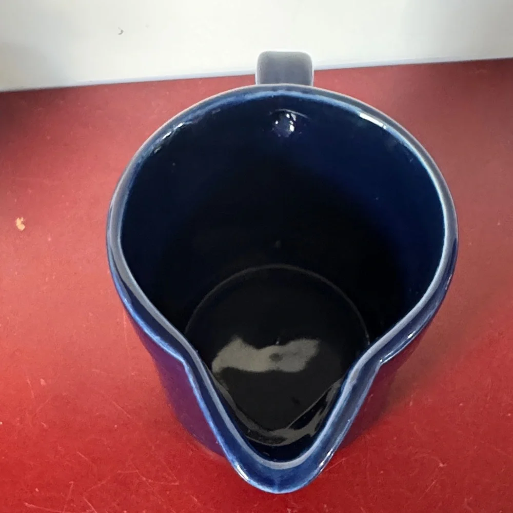 Pfaltzgraff Cobalt Blue Creamer Sugar Bowl 4”
